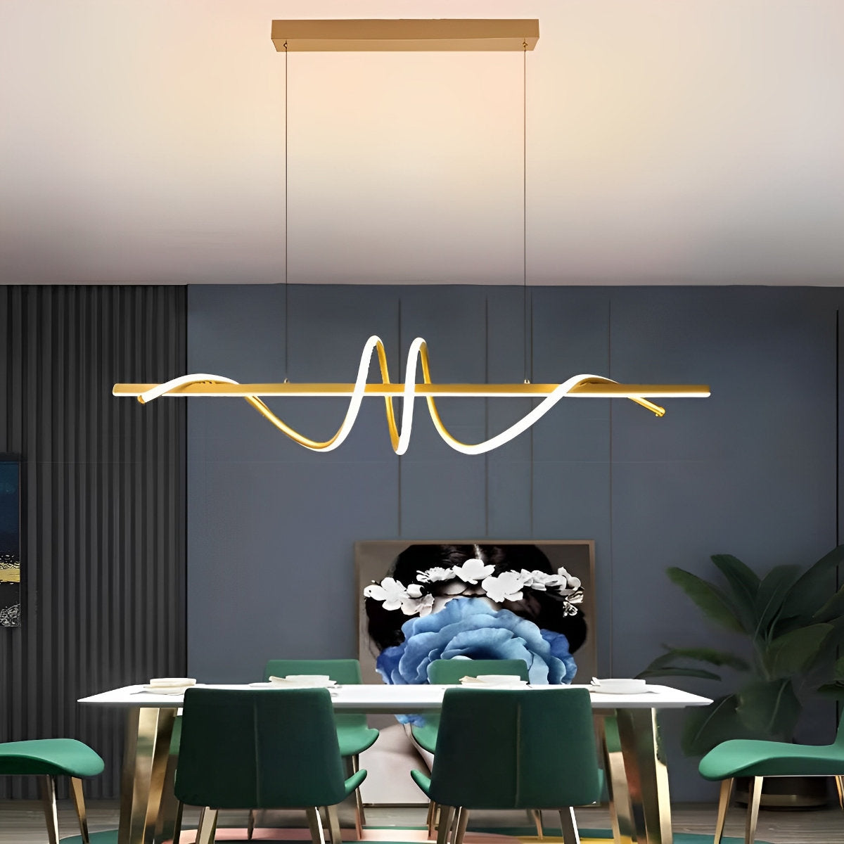 Bright Adjustable Dimmable Kitchen Pendant Ceiling Light Fixture