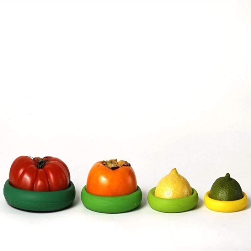 4pc Silicone Food Saver Set for Fresh Fruits Vegetables - Halri
