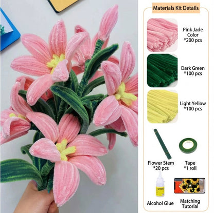 Easy Handmade Faux Flower Crafting Kit - Halri
