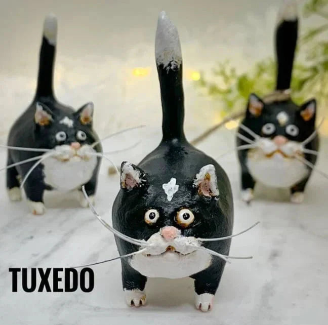 Adorable Small Cat Collectible Figurine