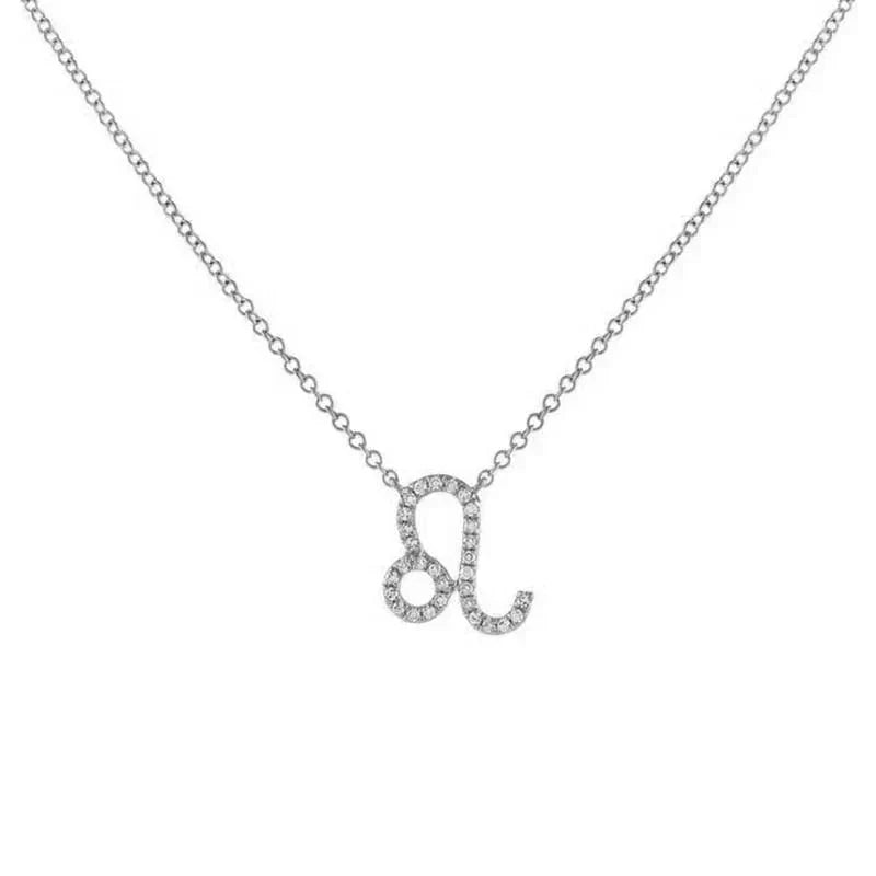 Collier pendentif astrologique en diamant délicat