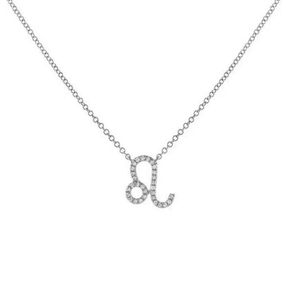 Collier pendentif astrologique en diamant délicat