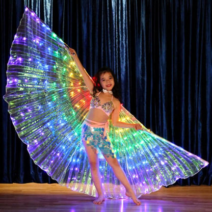Colorful LED Dance Wings Costume