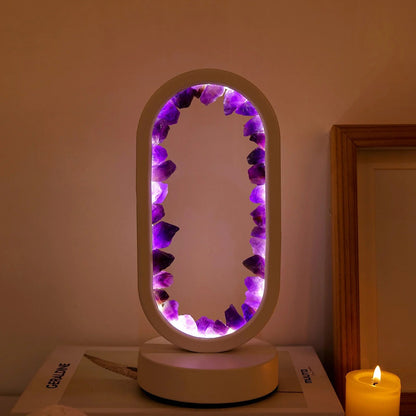 Purple Gemstone Soft Glow Table Light