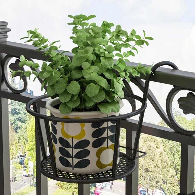 Magnifique décoration de plantes suspendues d'extérieur