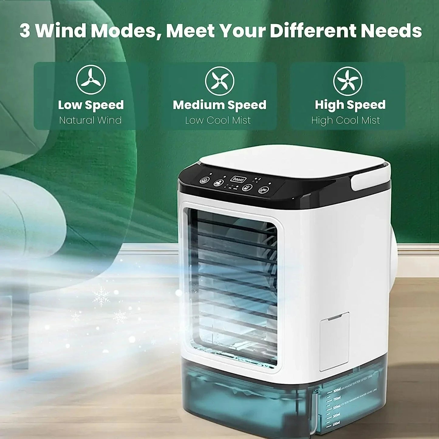 Compact Portable Air Conditioner with Fast Cooling