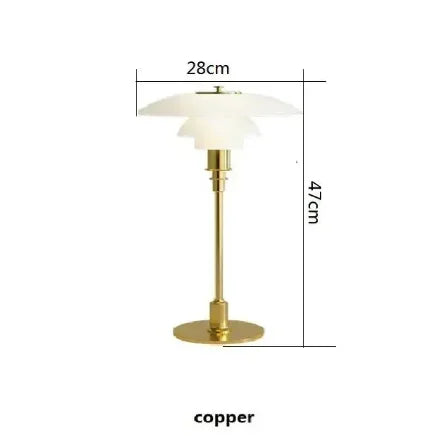 Lampe de table en verre magnifique