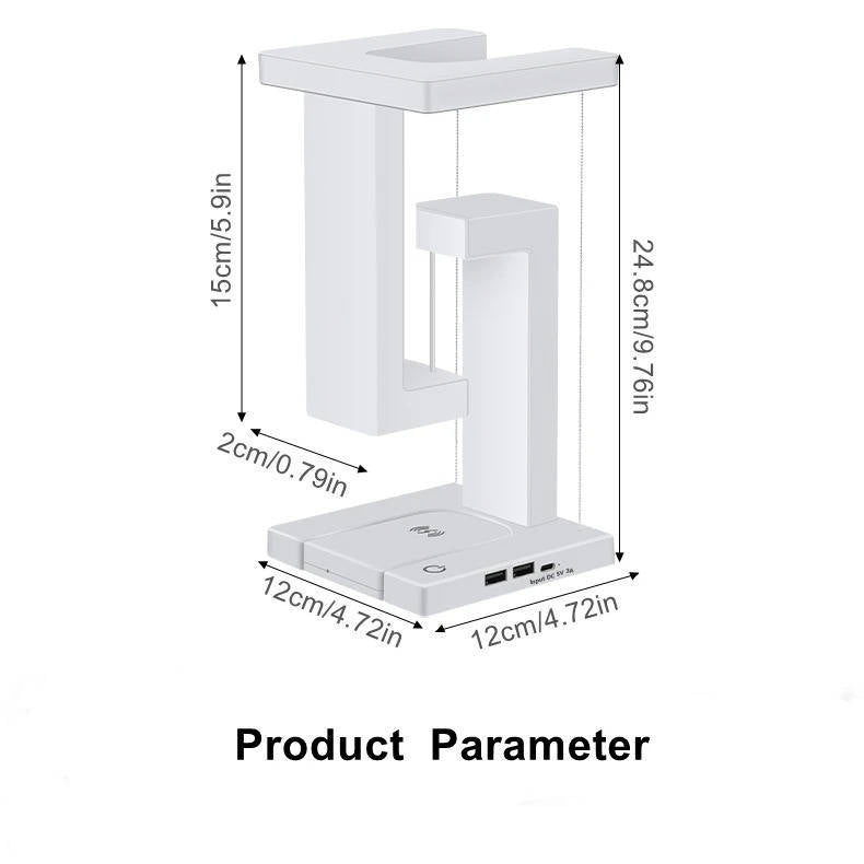 Portable LED Table Lamp with Wireless Charging