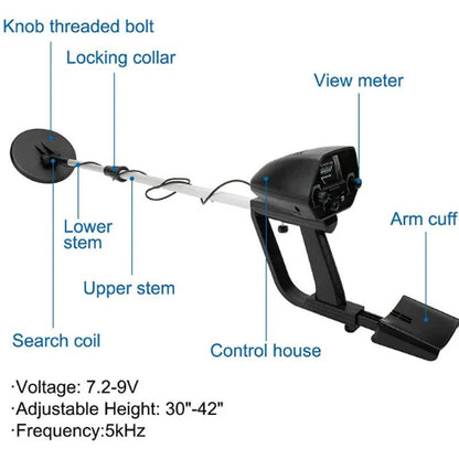 Accurate Gold Metal Detector for Treasure Hunting