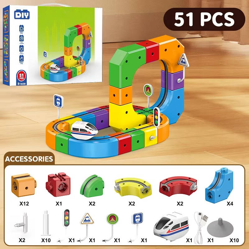 Fun Kids Magnetic Railway Set