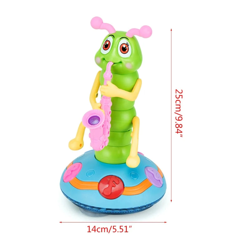 Chenille musicale amusante en forme de saxophone