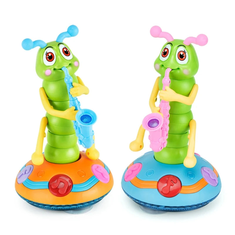 Chenille musicale amusante en forme de saxophone