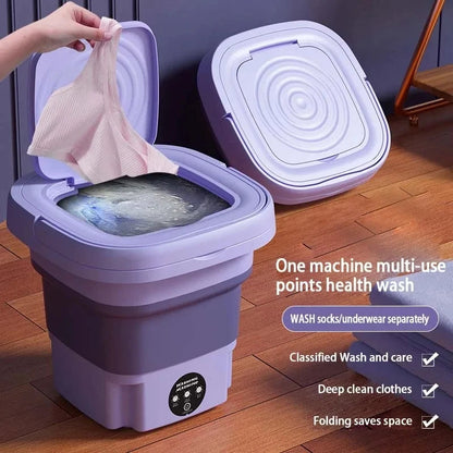 Compact Travel Washing Machine with Dryer