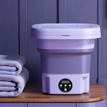 Compact Travel Washing Machine with Dryer