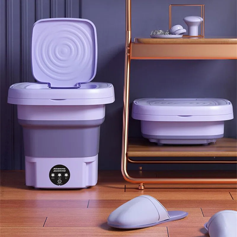 Compact Travel Washing Machine with Dryer