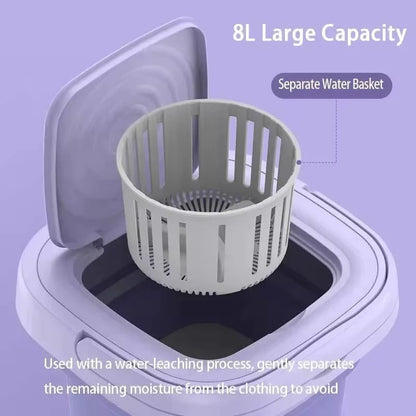 Compact Travel Washing Machine with Dryer