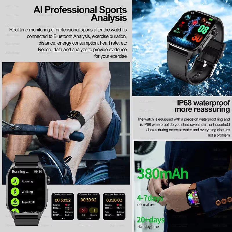 Easy Use Senior Health Monitor Watch