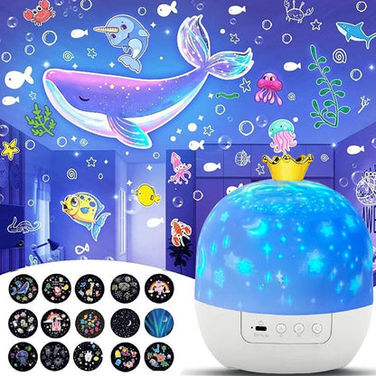 Colorful LED Nursery Nightlight Projector - Halri