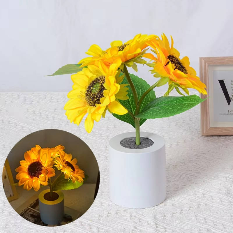 Bright Floral Table Lamp