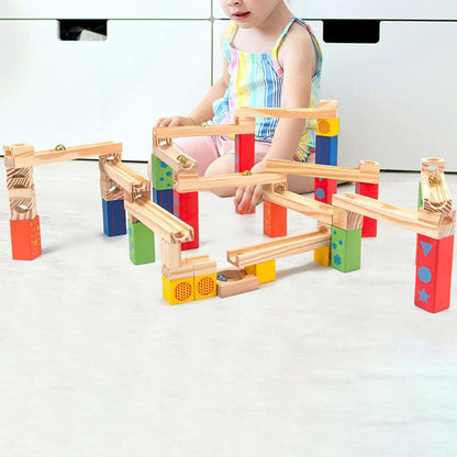 Wooden Marble Run Building Kit - Halri