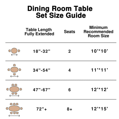 Large Wooden Table for 6 People