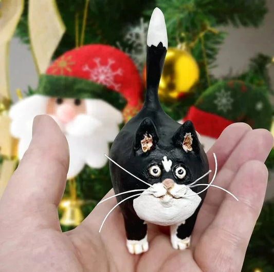 Adorable Small Cat Collectible Figurine - Halri