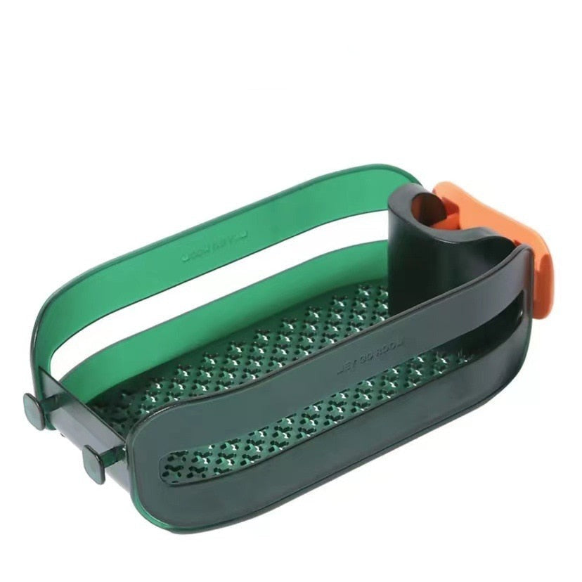 Organisateur de porte-éponges et panier de rangement pour évier, gain de place