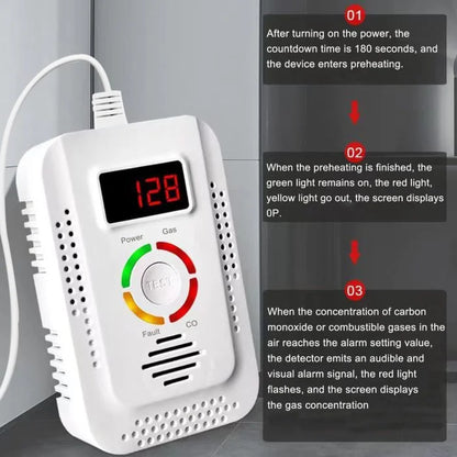 Accurate Home CO Detector with Digital Display