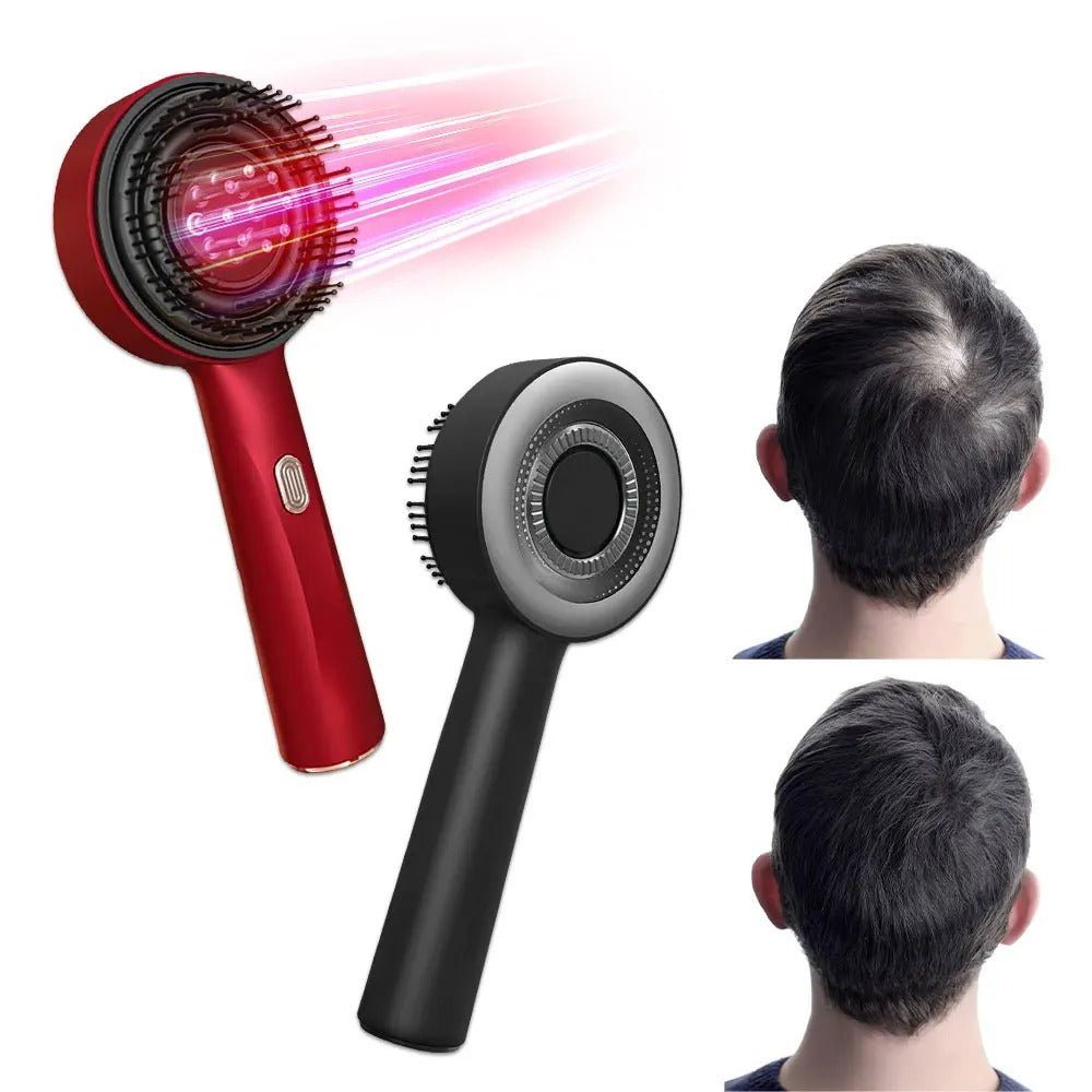 Relaxing Hair Growth Massager with Red Light Therapy