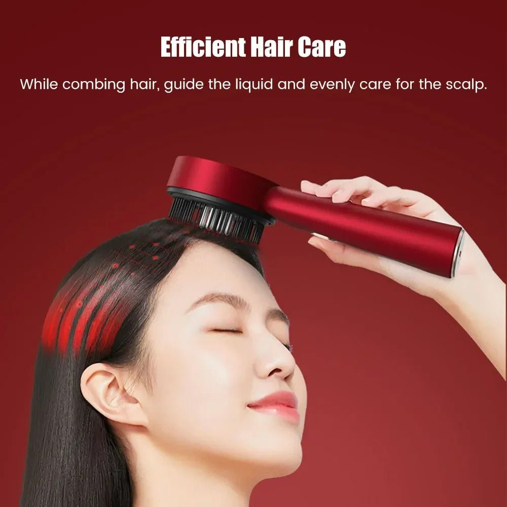 Relaxing Hair Growth Massager with Red Light Therapy