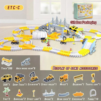 Circuit de course avec voitures de course 