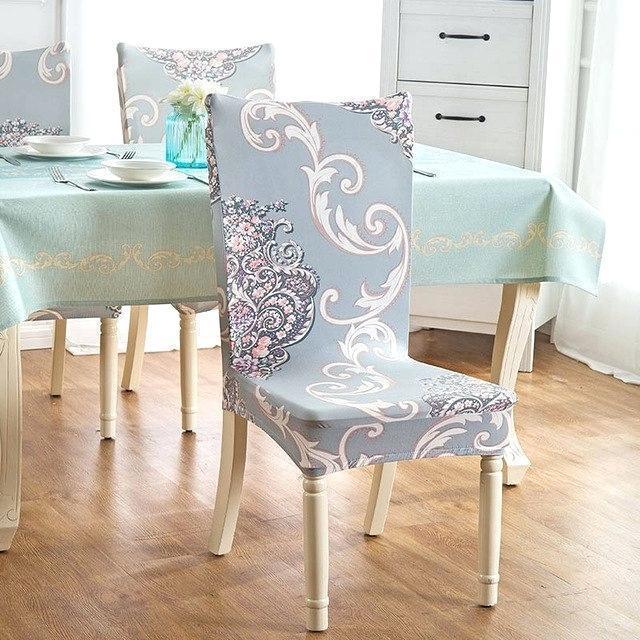 Housse de chaise de salle à manger en tissu lavable