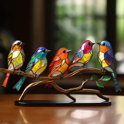 Figurine d'oiseau unique, fabriquée à la main