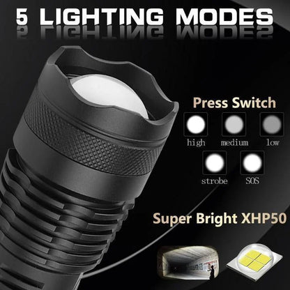 High Power Rechargeable LED Torch Light