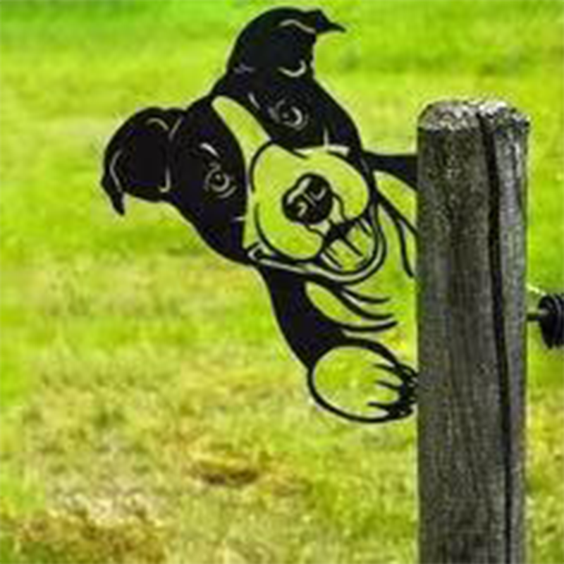 Décoration de jardin rustique en métal