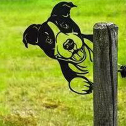 Décoration de jardin rustique en métal