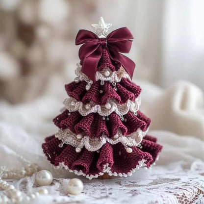 Magnifiques mini sapins de Noël au crochet 