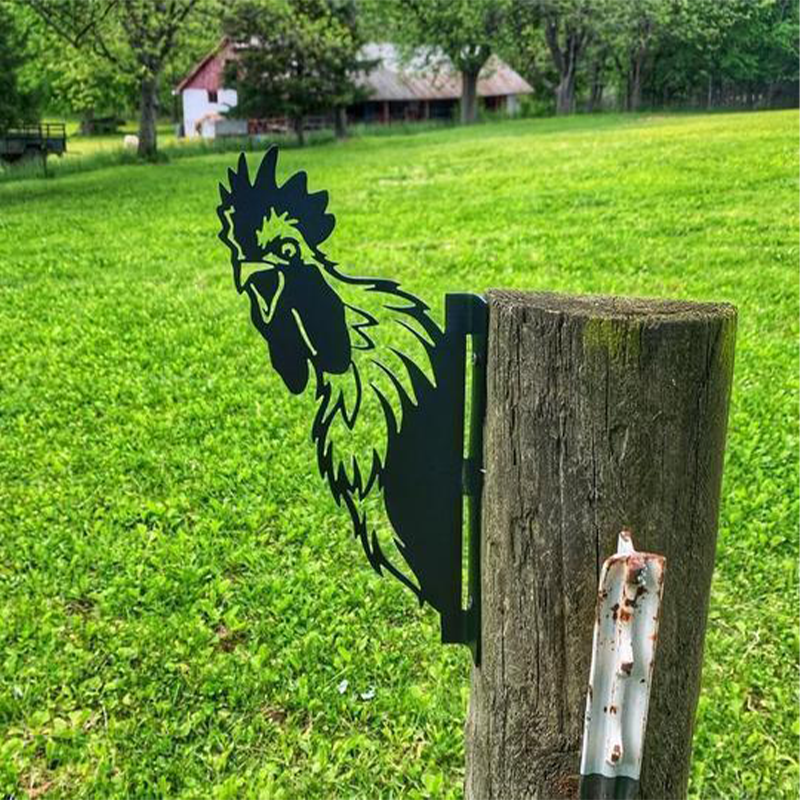 Décoration de jardin rustique en métal
