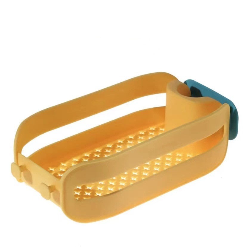 Organisateur de porte-éponges et panier de rangement pour évier, gain de place