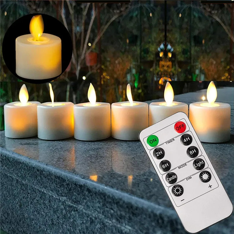 Ensemble de bougies LED chaudes avec télécommande
