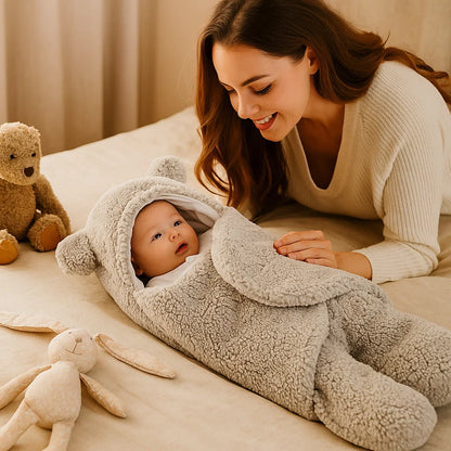 Adorable ensemble couverture et pyjama pour bébé ours