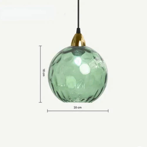 Round Glass Hanging Pendant Lamp