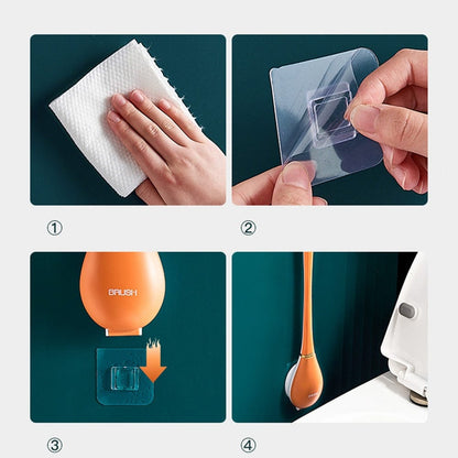 Soft Grip Silicone Toilet Brush - Halri
