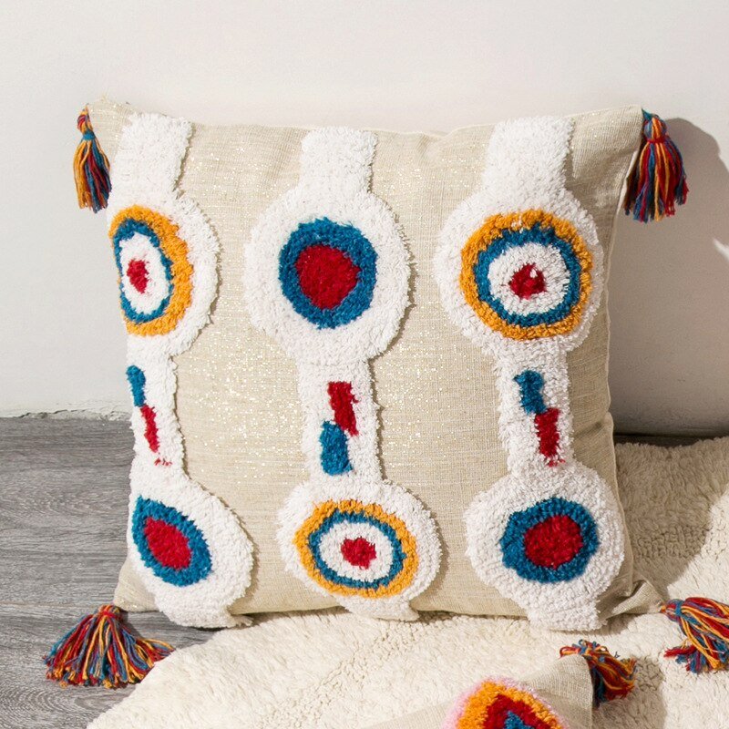 Colorful Bohemian Throw Pillow - Halri
