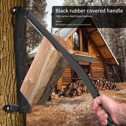 Compact Manual Log Splitter - Wall Mount Firewood Cutter