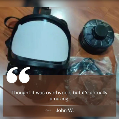 Advanced Full Face Gas Mask with Filter & Fog Proof Lens