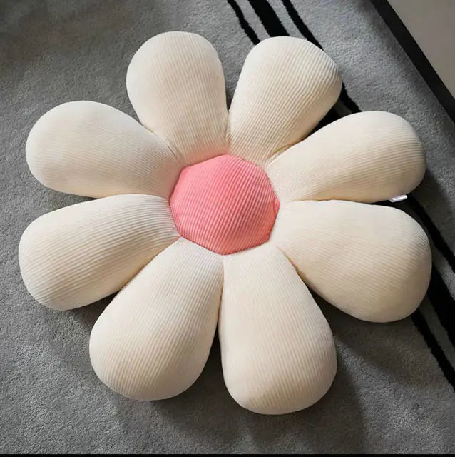 Coussin de chaise doux à motif floral