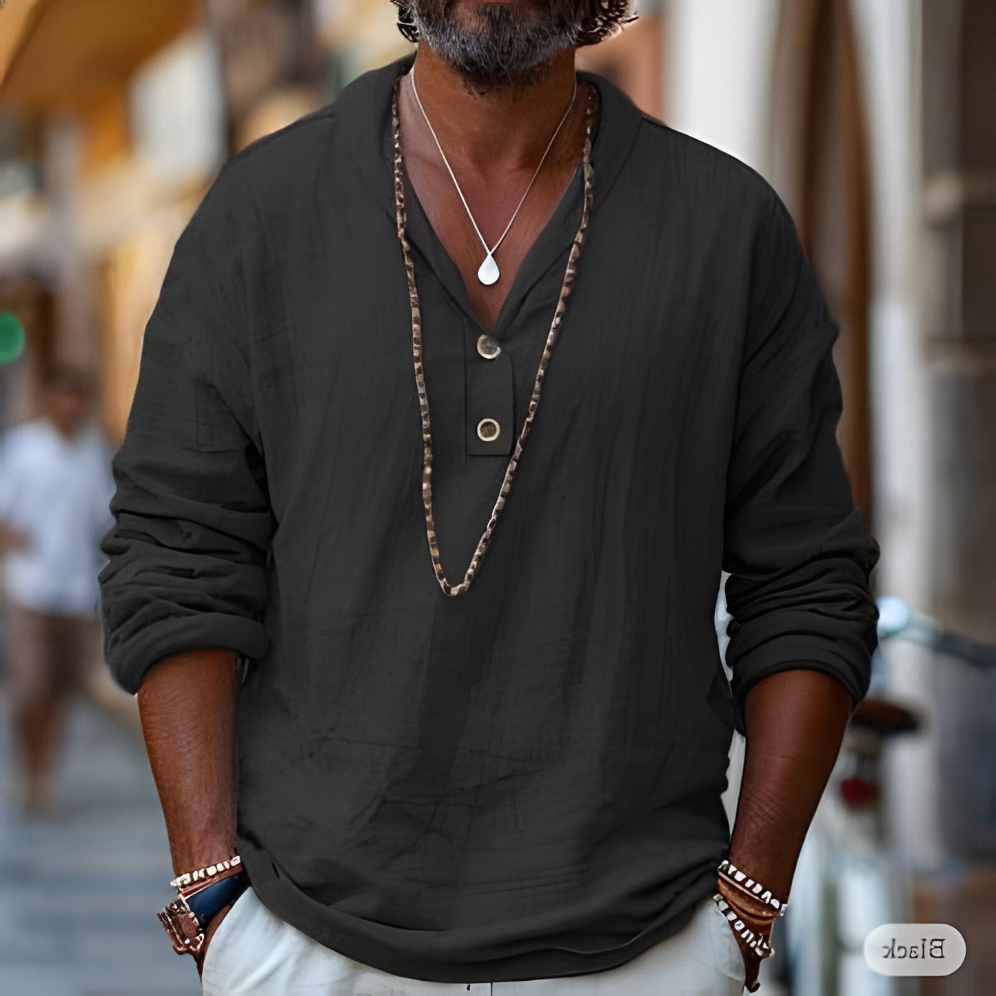 Relaxed Fit Casual Linen Shirt