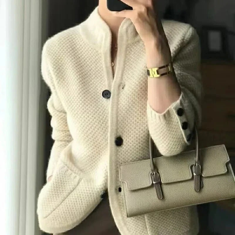 Classic Fit Knit Blazer Jacket - Befez