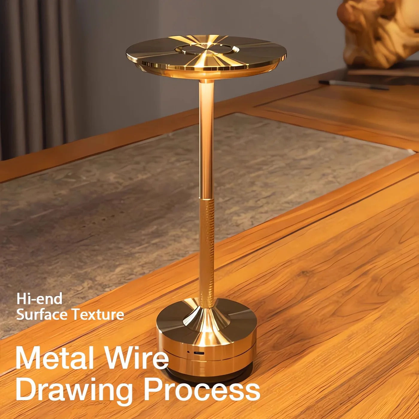 Wireless Desk Lamp with Sensor and Sleek Scandinavian Style